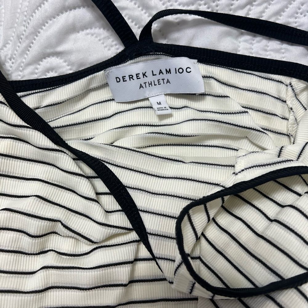 Derek Lam 10C Athleta Striped Madison
Ave Tank Top White Black Womens
Medium - Picture 8 of 10